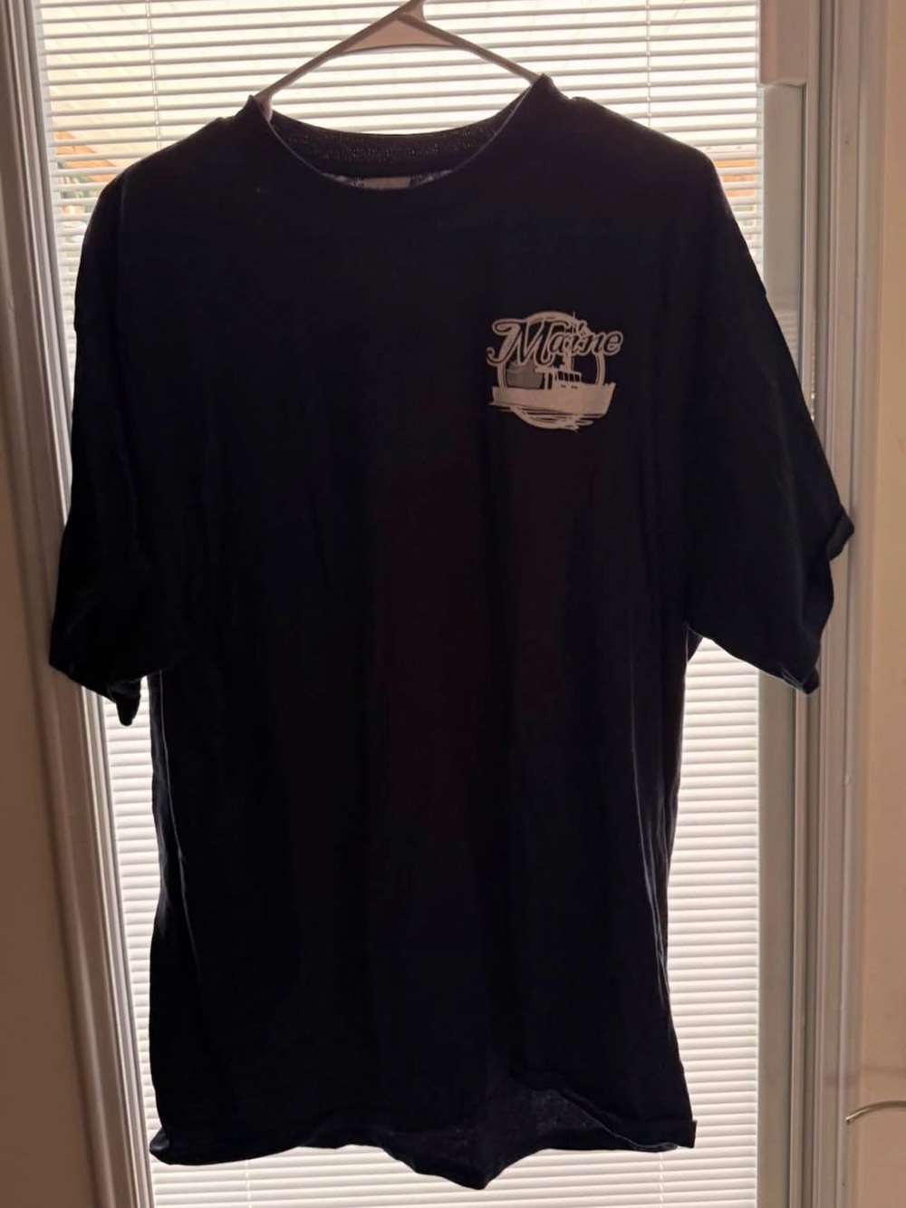 Maine Graphic Short Sleeve T-Shirt - Black